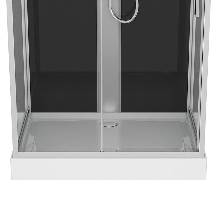 Sanotechnik Kompletni tuš Boston  (Črna/srebrna, 90 x 120 x 215 cm) | Kompletne tuš kabine | Tuš kabine | Tuširanje | Kopalnica in sanitarije | Izdelki | BAUHAUS