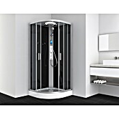 Sanotechnik Kompletni tuš Austin  (Črna/srebrna, 90 x 90 x 215 cm) | Kompletne tuš kabine | Tuš kabine | Tuširanje | Kopalnica in sanitarije | Izdelki | BAUHAUS