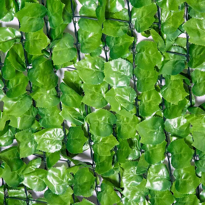 Outsunny Sichtschutzelement - Kunststoff, Hellgrün - Künstliche grüne Blätterwand mit Gitter für dekorative Zäune oder Sichtschutz.