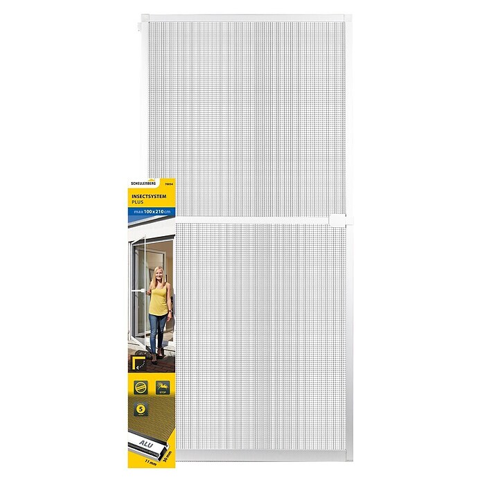 Schellenberg Zaštitna mreža od insekata za vrata Plus  (Š x V: 100 x 120 cm, Bijela) | BAUHAUS