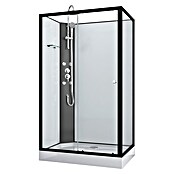 Sanotechnik Kompletni tuš Viva  (Bela/črna, 80 x 120 x 225 cm) | Kompletne tuš kabine | Tuš kabine | Tuširanje | Kopalnica in sanitarije | Izdelki | BAUHAUS