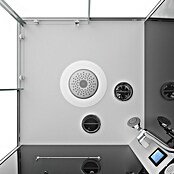 Sanotechnik Kompletni tuš Miami  (Črna/srebrna, 90 x 90 x 215 cm) | Kompletne tuš kabine | Tuš kabine | Tuširanje | Kopalnica in sanitarije | Izdelki | BAUHAUS