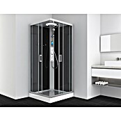 Sanotechnik Kompletni tuš Miami  (Črna/srebrna, 90 x 90 x 215 cm) | Kompletne tuš kabine | Tuš kabine | Tuširanje | Kopalnica in sanitarije | Izdelki | BAUHAUS