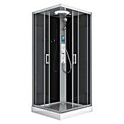 Sanotechnik Kompletni tuš Miami  (Črna/srebrna, 90 x 90 x 215 cm) | Kompletne tuš kabine | Tuš kabine | Tuširanje | Kopalnica in sanitarije | Izdelki | BAUHAUS