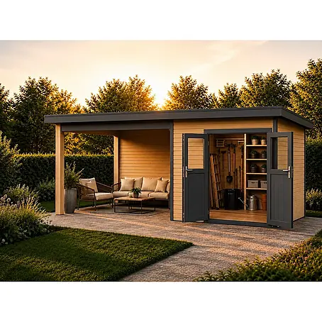 Linholm  Gartenhaus-Anbau Linholm WPC Gartenhaus Linia 5228