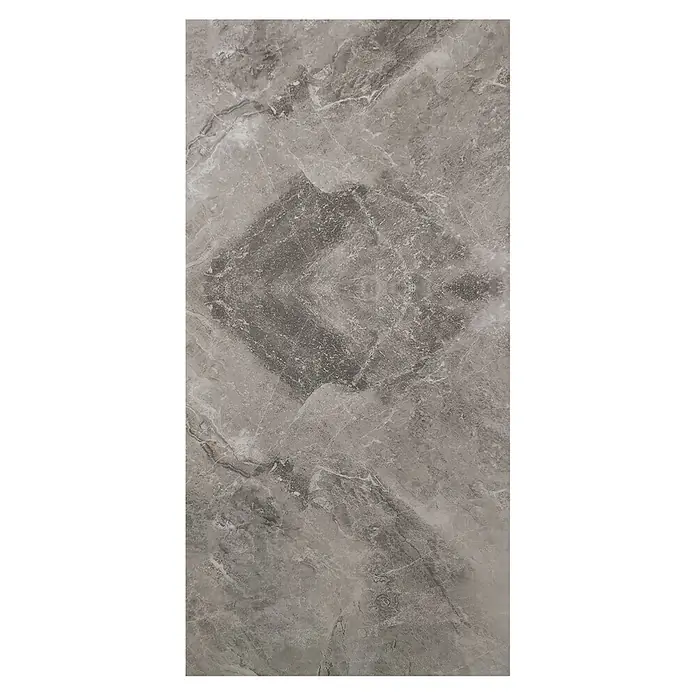Panel de pared Mármol - 60 x 30 cm, Gris, 2 ud. - Azulejo gris efecto mármol con vetas blancas.