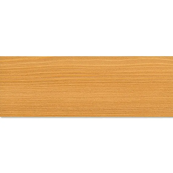 Osmo Lärchen-Öl 009 - 2,5 l, Naturgetönt, Transparent - Nahaufnahme eines Holzbretts mit einer warmen, honigfarbenen Tönung und einer feinen Maserung, ideal für Texturen und Hintergründe.