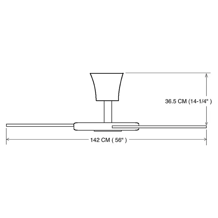 Vam Deckenventilator Vam Deckenventilator PACIFIC Alu-natur 142 cm - ALU NATUR, 1.420 mm, 37 W - Deckenventilator mit 142 cm (56 Zoll) Durchmesser und 36,5 cm (14-1/4 Zoll) Gesamthöhe.