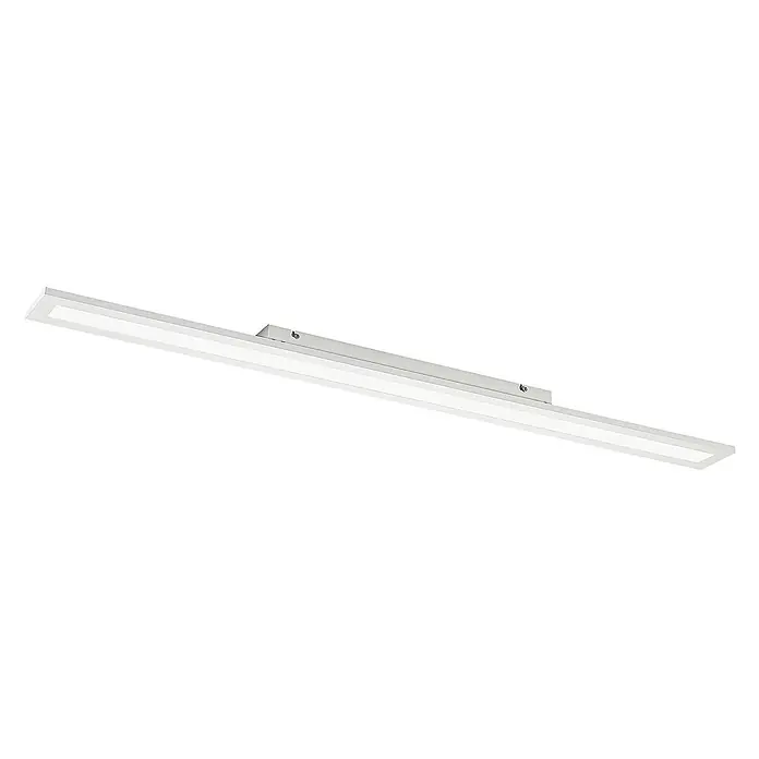 Arcchio Deckenleuchte Arya - weiß / opal, weiß / opal - Weiß/silberne lineare LED-Aufbauleuchte.