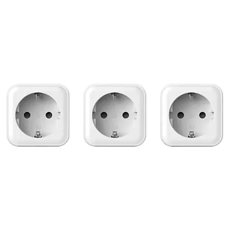 Hama  Smart-Steckdose 00176658 Matter 3.680W Sprach-/Appgesteuert 3er-Pack
