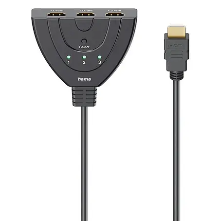 Hama  HDMI-Umschalter 00205101 4K 3x1 3x HDMI-Buchse - 1x HDMI-Stecker