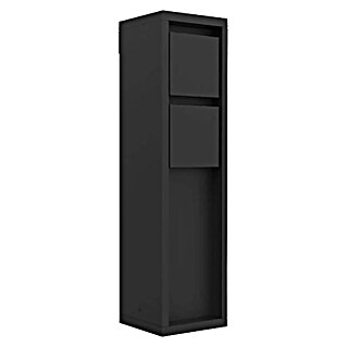 Lutec Zunanji stebriček z vtičnicami Mains (Temno siva, 3.500 W, IP54, 8 x 8 x 31 cm)