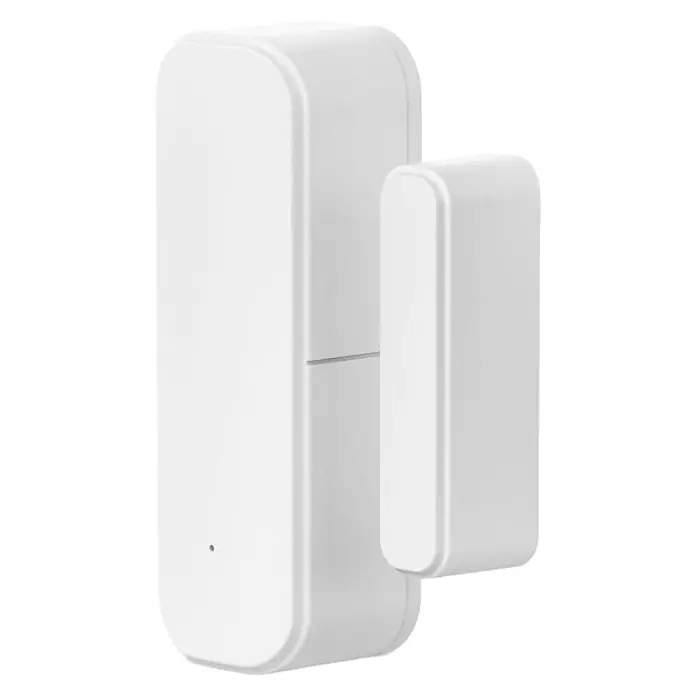 Hama Funk-Fensterkontakt 00176663 für Türen Fenster Garagen Zigbee magnetisch - Weiß - Weißer zweiteiliger Kontaktsensor aus Kunststoff für Türen oder Fenster.