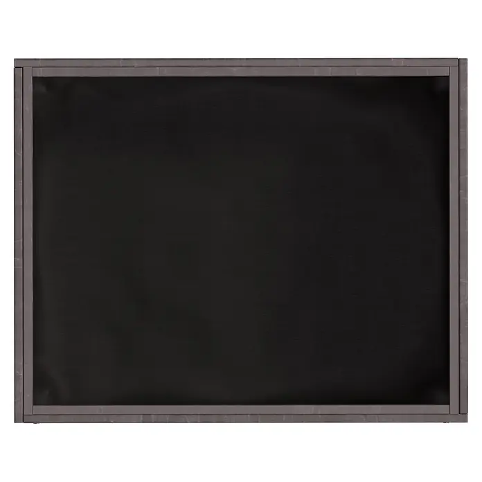 Dobar Hochbeet - 50 x 40 x 45 cm, Holz, Grau - Dunkelgraue gerahmte Tafel mit texturierter schwarzer Oberfläche.