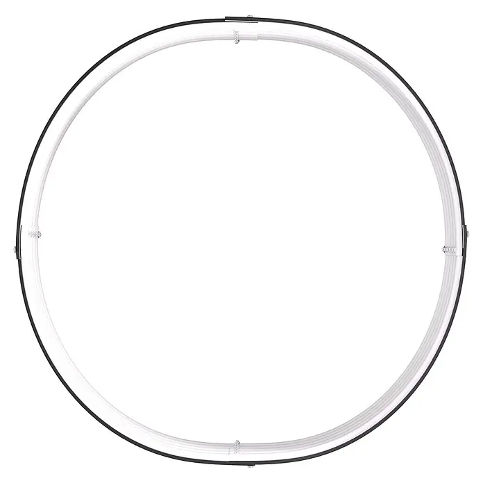 Vitavia Hochbeet Terra 401 - 82 x 82 x 40,1 cm, Zincalume®, Schwarz - Runde weiße und schwarze Gardinenschiene mit sichtbaren Verbindungsteilen.