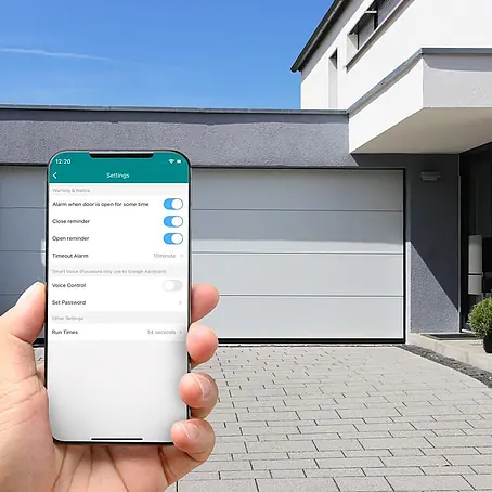 Hama  Smartphone-Garagentoröffner 00176680 WLAN mit Sensor Steuerung per App/Sprachbefehl