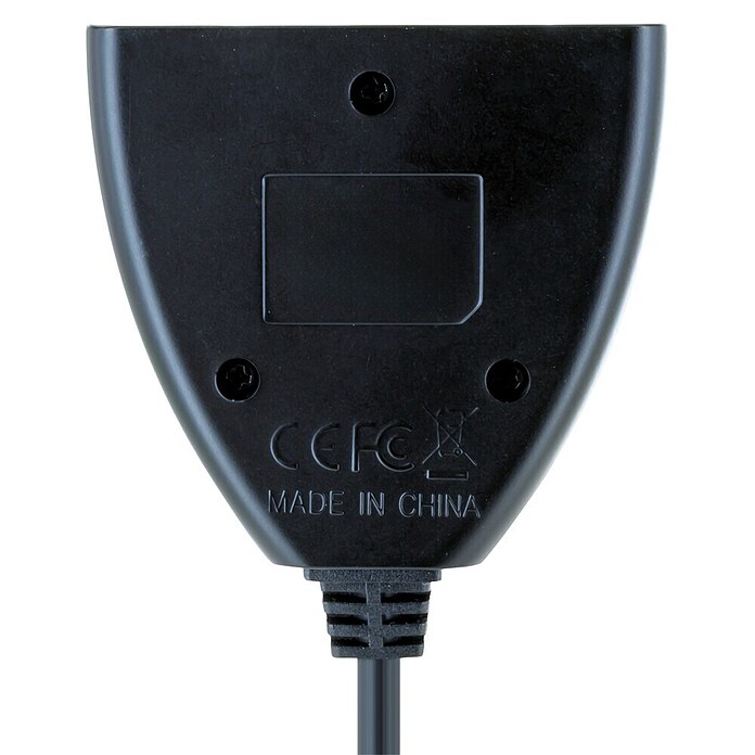 Schwaiger HDMI-Umschalter Manueller 2-Port HDMI Switch / Umschalter mit Kabel (Schwarz) | BAUHAUS