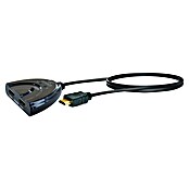 Schwaiger HDMI-Umschalter Manueller 2-Port HDMI Switch / Umschalter mit Kabel (Schwarz) | BAUHAUS