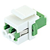 Schwaiger Netzwerk-Stecker Glasfaser Keystone-Adapter LC-Duplex (Weiß) | BAUHAUS