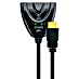 Schwaiger HDMI-Umschalter Manueller 2-Port HDMI Switch / Umschalter mit Kabel 