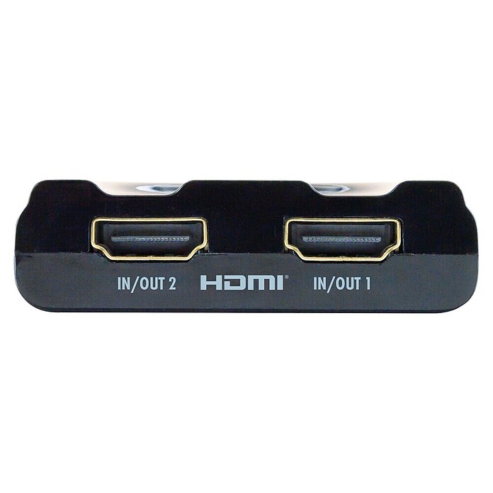 Schwaiger HDMI-Umschalter Manueller 2-Port HDMI Switch / Umschalter mit Kabel (Schwarz) | BAUHAUS