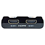Schwaiger HDMI-Umschalter Manueller 2-Port HDMI Switch / Umschalter mit Kabel (Schwarz) | BAUHAUS