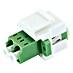 Schwaiger Netzwerk-Stecker Glasfaser Keystone-Adapter LC-Duplex 