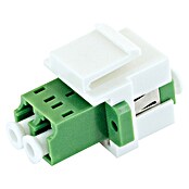 Schwaiger Netzwerk-Stecker Glasfaser Keystone-Adapter LC-Duplex (Weiß) | BAUHAUS