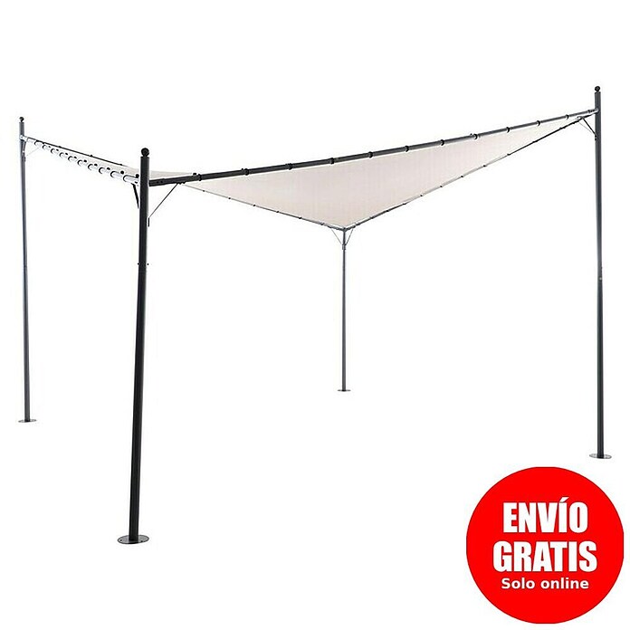 Sunfun Pérgola estándar Nassau (An x Pr: 400 x 400 cm, Color del techo: Taupe, Material del armazón: Acero) | BAUHAUS