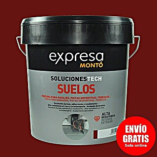 Montó Pintura para suelos Expresa (Rojo, 12 l, Mate sedoso)