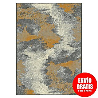 Alfombra de pelo corto Degradado (Mostaza/Gris, 200 x 140 cm, 100% Poliéster)