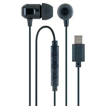 Schwaiger  In Ear Kopfhörer In-Ear Kopfhörer mit USB-C Stecker & Kabelmikrofon