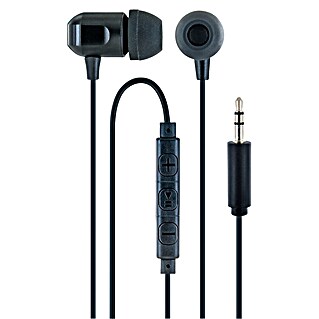 Schwaiger In Ear Kopfhörer In-Ear Kopfhörer mit 3,5 mm Klinken-Stecker (Schwarz)