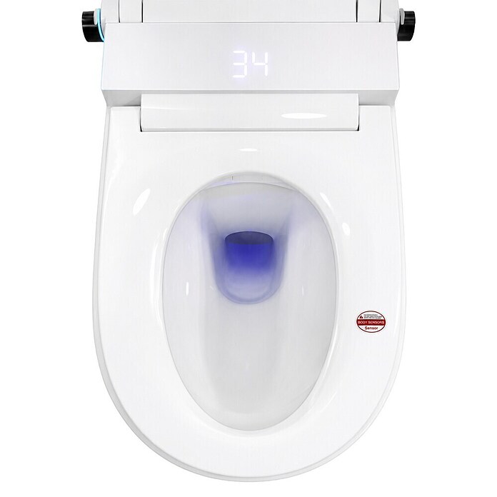 Taza de WC Japonés Smart Beta (Sin borde de descarga, Salida WC: Vertical, Blanco) | BAUHAUS