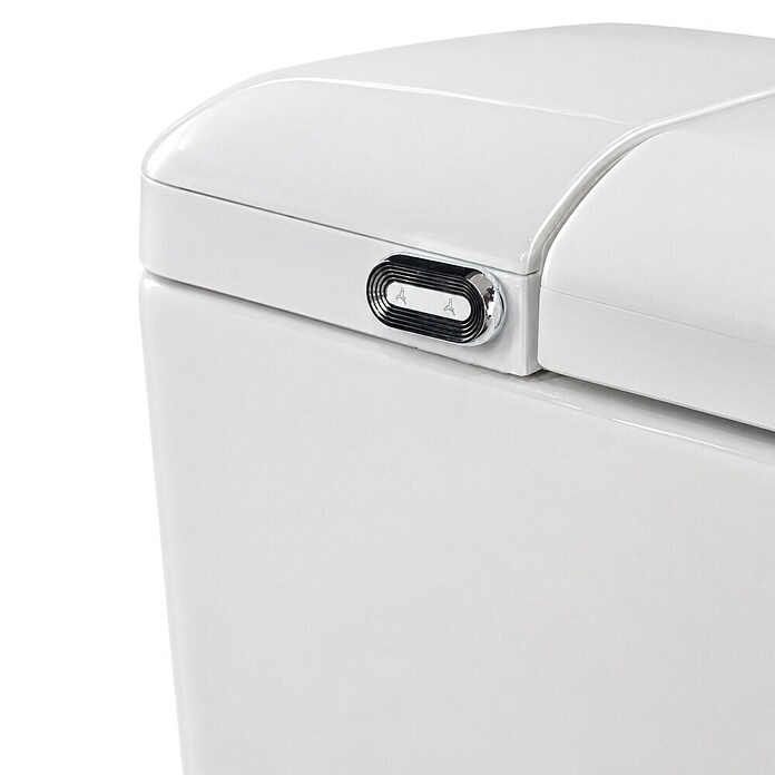 Taza de WC Japonés Smart Alpha (Sin borde de descarga, Salida dual, Blanco) | BAUHAUS