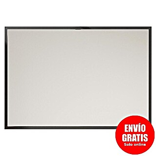 Espejo con marco Deco (80 x 70 cm, Negro)