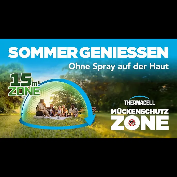 Thermacell Stechmückenschutz Handgerät Proactive mit Gaskartusche & Citrodiol® Wirkstoffblättchen - Grün, Wirkungsbereich: 15 m² - Thermacell MckenabwehrGerte