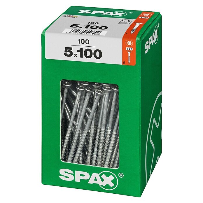 Spax T-Star plus Univerzalni vijak T-Star plus  (Ø x Do: 5 x 100 mm, Površina WIROX, T-Star plus, 100 kos) | 1046 - Mehrzweckschrauben verpackt | AADB - Schrauben verpackt | AAD - Kleineisenwaren | AA - Eisenwaren | A - Eisenwaren | BAUHAUS