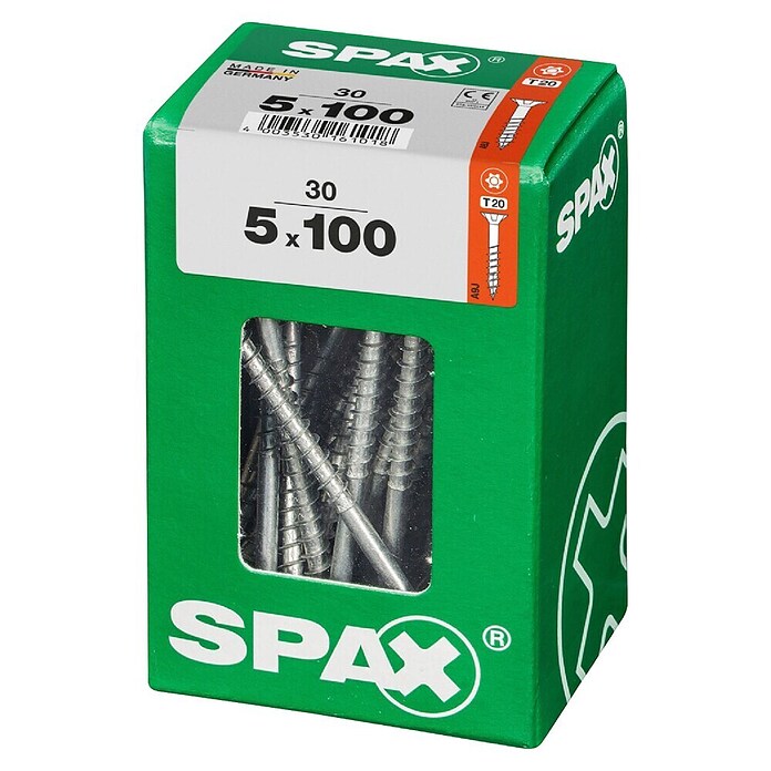 Spax T-Star plus Univerzalni vijak T-Star plus  (Ø x Do: 5 x 100 mm, Površina WIROX, T-Star plus, 30 kos) | 1046 - Mehrzweckschrauben verpackt | AADB - Schrauben verpackt | AAD - Kleineisenwaren | AA - Eisenwaren | A - Eisenwaren | BAUHAUS