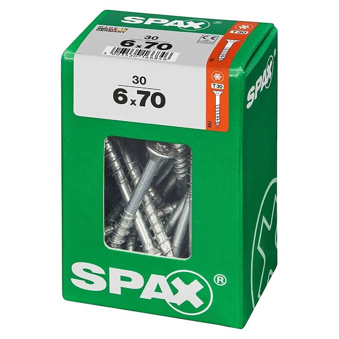 Spax T-Star plus Univerzalni vijak T-Star plus  (Ø x Do: 6 x 70 mm, Površina WIROX, T-Star plus, 30 kos) | 1046 - Mehrzweckschrauben verpackt | AADB - Schrauben verpackt | AAD - Kleineisenwaren | AA - Eisenwaren | A - Eisenwaren | BAUHAUS