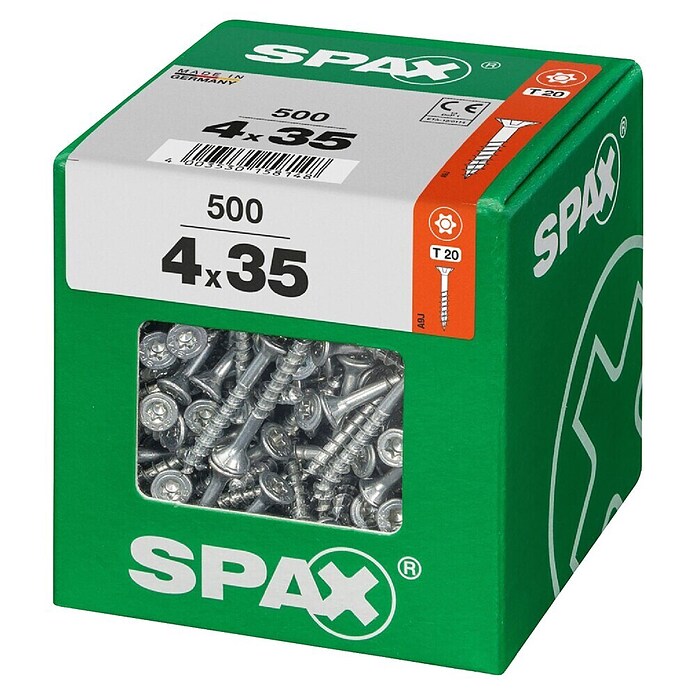 Spax T-Star plus Univerzalni vijak T-Star plus  (Ø x Do: 4 x 35 mm, Površina WIROX, T-Star plus, 500 kos) | 1046 - Mehrzweckschrauben verpackt | AADB - Schrauben verpackt | AAD - Kleineisenwaren | AA - Eisenwaren | A - Eisenwaren | BAUHAUS