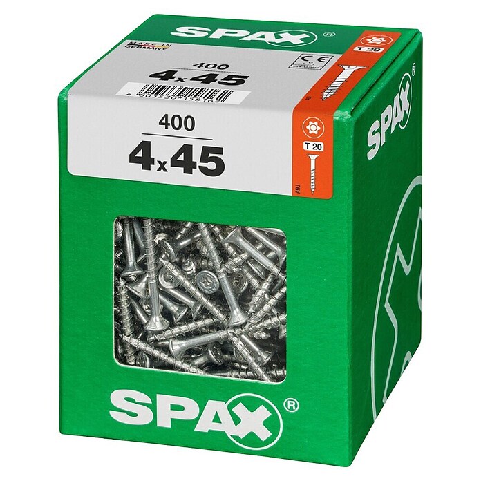 Spax T-Star plus Univerzalni vijak T-Star plus  (Ø x Do: 4 x 45 mm, Površina WIROX, T-Star plus, 400 kos) | 1046 - Mehrzweckschrauben verpackt | AADB - Schrauben verpackt | AAD - Kleineisenwaren | AA - Eisenwaren | A - Eisenwaren | BAUHAUS
