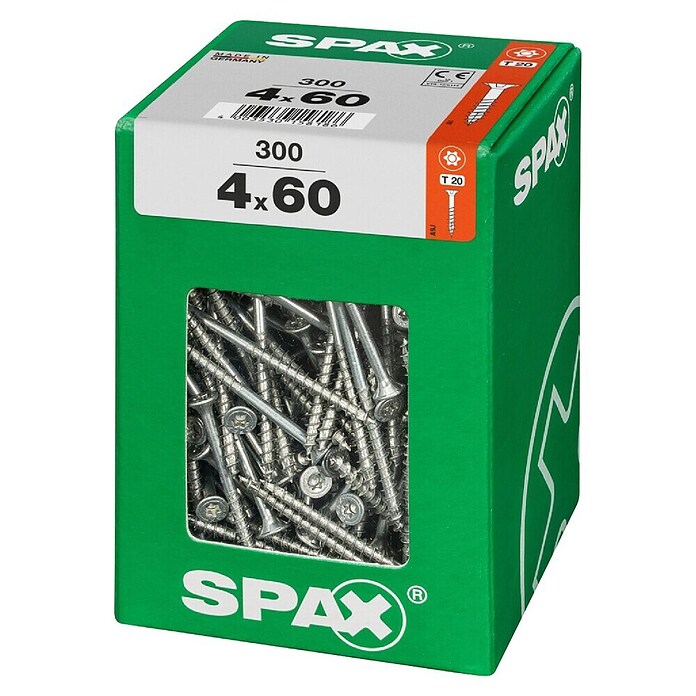 Spax T-Star plus Univerzalni vijak T-Star plus  (Ø x Do: 4 x 60 mm, Površina WIROX, T-Star plus, 300 kos) | 1046 - Mehrzweckschrauben verpackt | AADB - Schrauben verpackt | AAD - Kleineisenwaren | AA - Eisenwaren | A - Eisenwaren | BAUHAUS