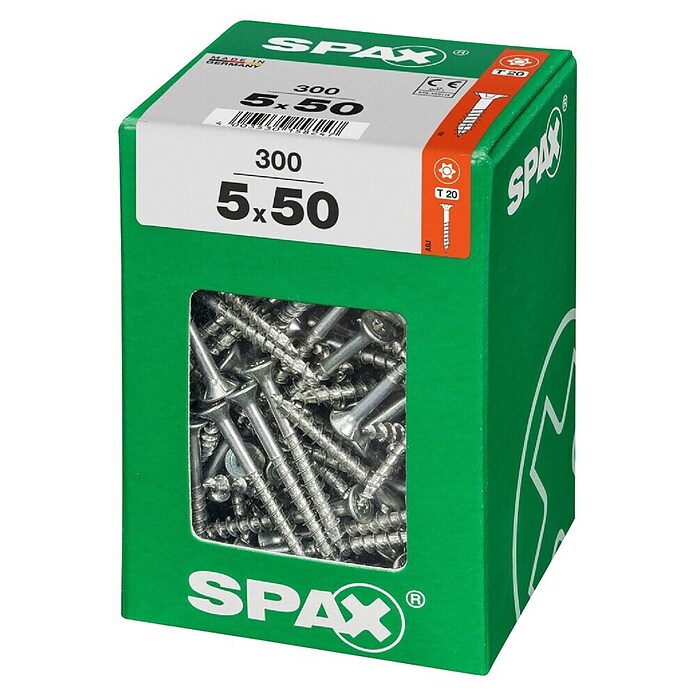 Spax T-Star plus Univerzalni vijak T-Star plus  (Ø x Do: 5 x 50 mm, Površina WIROX, T-Star plus, 300 kos) | 1046 - Mehrzweckschrauben verpackt | AADB - Schrauben verpackt | AAD - Kleineisenwaren | AA - Eisenwaren | A - Eisenwaren | BAUHAUS
