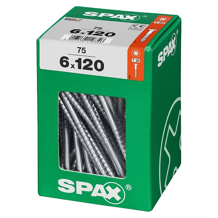 Spax T-Star plus Univerzalni vijak T-Star plus  (Ø x Do: 6 x 120 mm, Površina WIROX, T-Star plus, 75 kos) | 1046 - Mehrzweckschrauben verpackt | AADB - Schrauben verpackt | AAD - Kleineisenwaren | AA - Eisenwaren | A - Eisenwaren | BAUHAUS