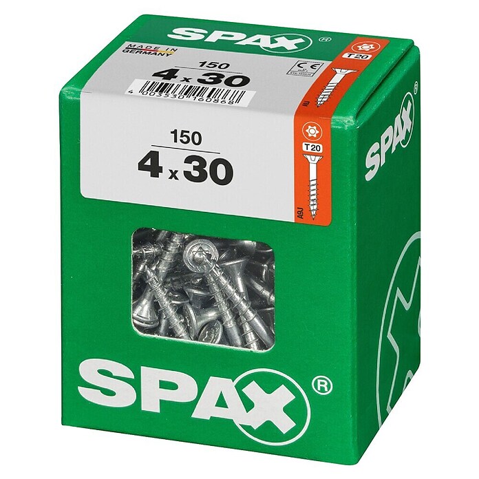Spax T-Star plus Univerzalni vijak T-Star plus  (Ø x Do: 4 x 30 mm, Površina WIROX, T-Star plus, 150 kos) | 1046 - Mehrzweckschrauben verpackt | AADB - Schrauben verpackt | AAD - Kleineisenwaren | AA - Eisenwaren | A - Eisenwaren | BAUHAUS
