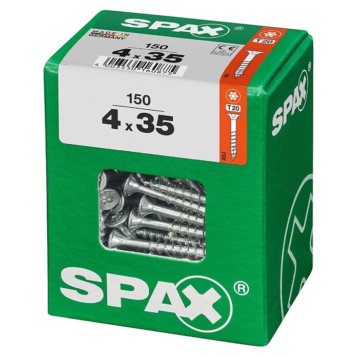 Spax T-Star plus Univerzalni vijak T-Star plus  (Ø x Do: 4 x 35 mm, Površina WIROX, T-Star plus, 150 kos) | 1046 - Mehrzweckschrauben verpackt | AADB - Schrauben verpackt | AAD - Kleineisenwaren | AA - Eisenwaren | A - Eisenwaren | BAUHAUS