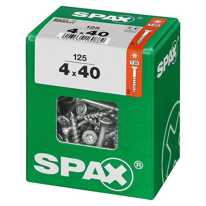 Spax T-Star plus Univerzalni vijak T-Star plus  (Ø x Do: 4 x 40 mm, Površina WIROX, T-Star plus, 125 kos) | 1046 - Mehrzweckschrauben verpackt | AADB - Schrauben verpackt | AAD - Kleineisenwaren | AA - Eisenwaren | A - Eisenwaren | BAUHAUS
