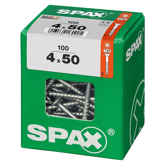 Spax T-Star plus Univerzalni vijak T-Star plus  (Ø x Do: 4 x 50 mm, Površina WIROX, T-Star plus, 100 kos) | 1046 - Mehrzweckschrauben verpackt | AADB - Schrauben verpackt | AAD - Kleineisenwaren | AA - Eisenwaren | A - Eisenwaren | BAUHAUS