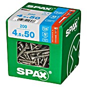 Spax T-Star plus Vijak z vgrezno glavo nerjaveči  (Ø x Do: 4,5 x 50 mm, Nerjavno jeklo, 200 kos, Delni navoj) | 1046 - Mehrzweckschrauben verpackt | AADB - Schrauben verpackt | AAD - Kleineisenwaren | AA - Eisenwaren | A - Eisenwaren | BAUHAUS